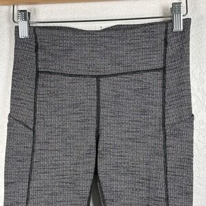 Lululemon Speed Up Tight 28" Luxtreme Luon Variegated‎ Knit Heathered Black Sz 4